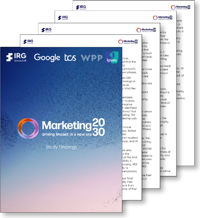 The Marketing2030 study findings report