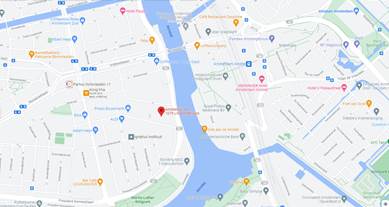 Map of the former IRG Amsterdam office area