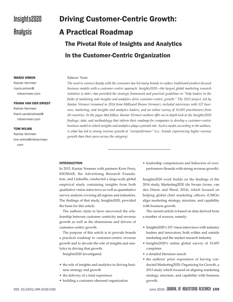 Cover of A Practical Roadmap to Customer-Centric Growth