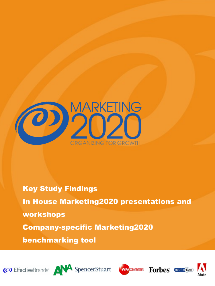 Cover of Marketing2020 Key Findings, December 2013