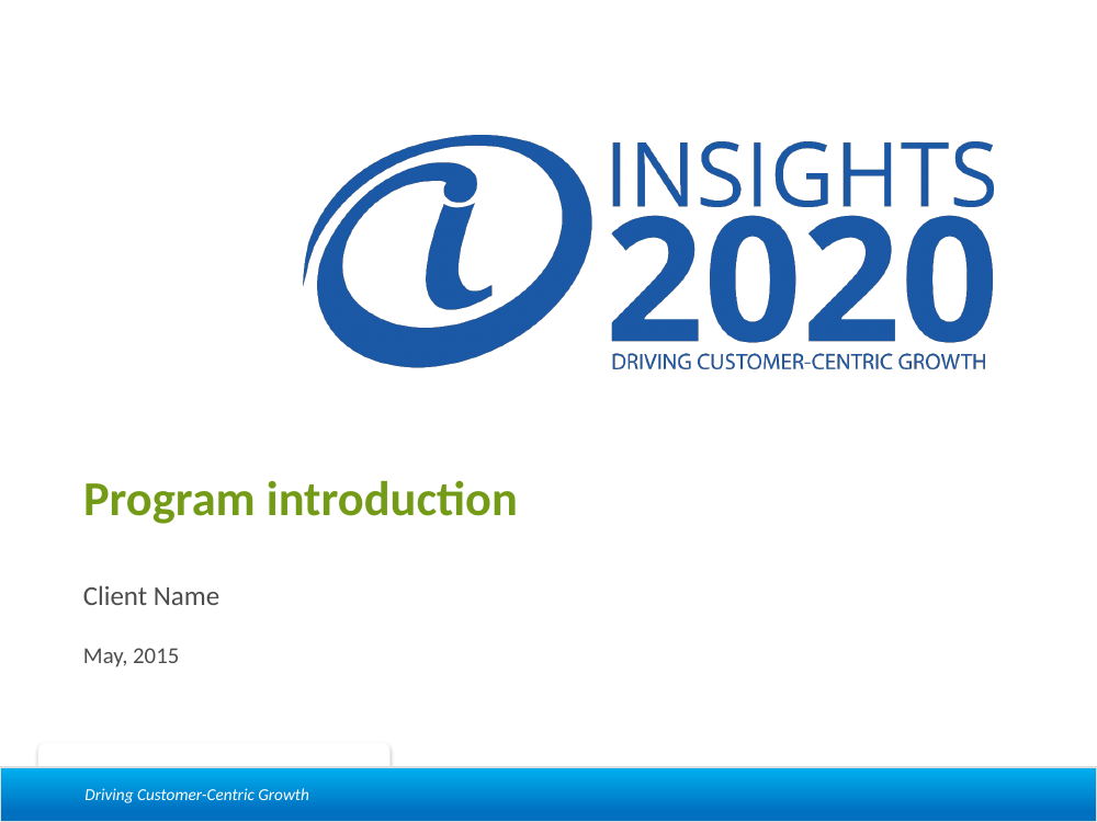 Cover of Insights2020: Data Rich, Often Insights Poor