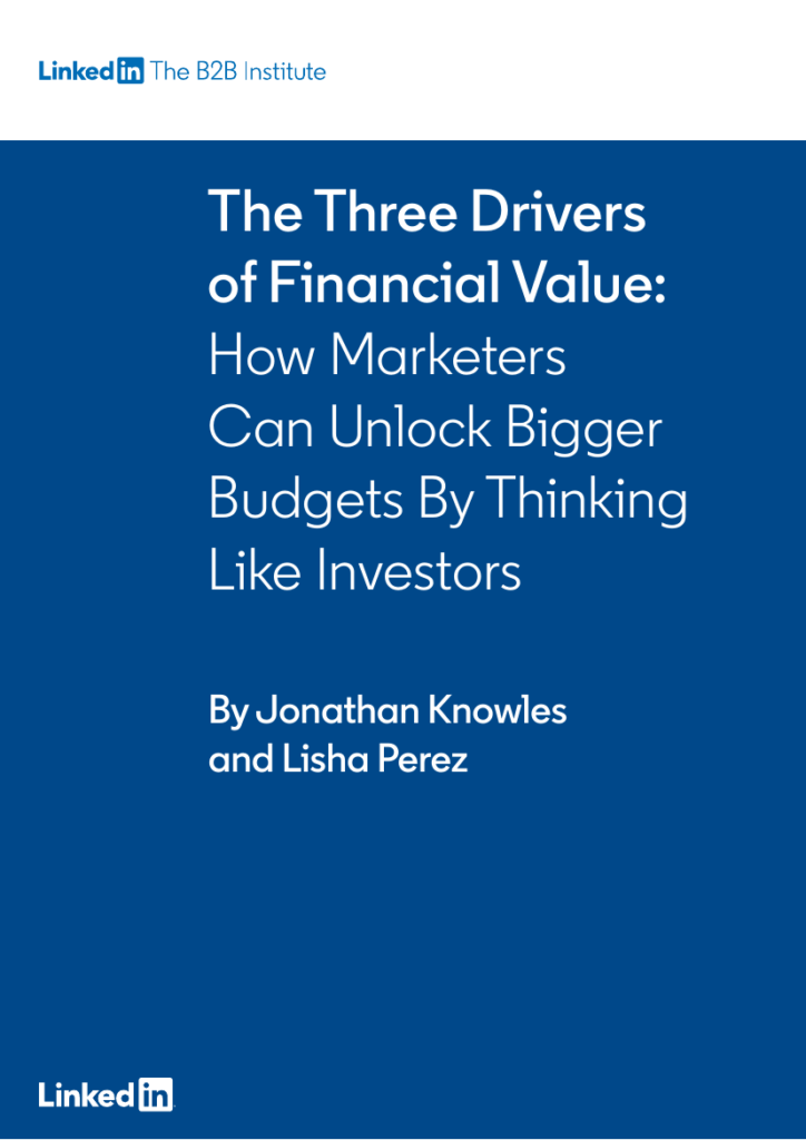 Cover of Three Drivers of Financial Value, Six Marketing Levers