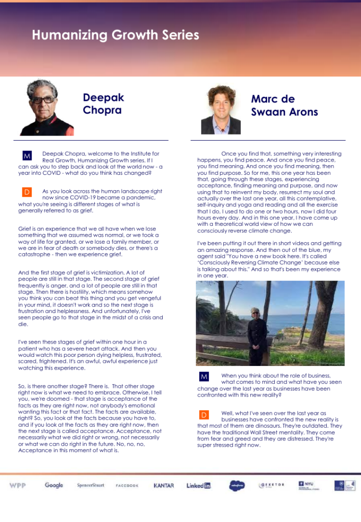 Cover of Deepak Chopra on Grief, Wellbeing and the Dinosaurs