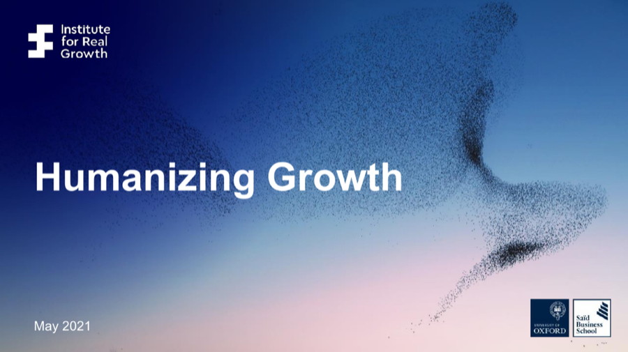 Cover of Humanizing Growth: The Study and the Programs Built on It