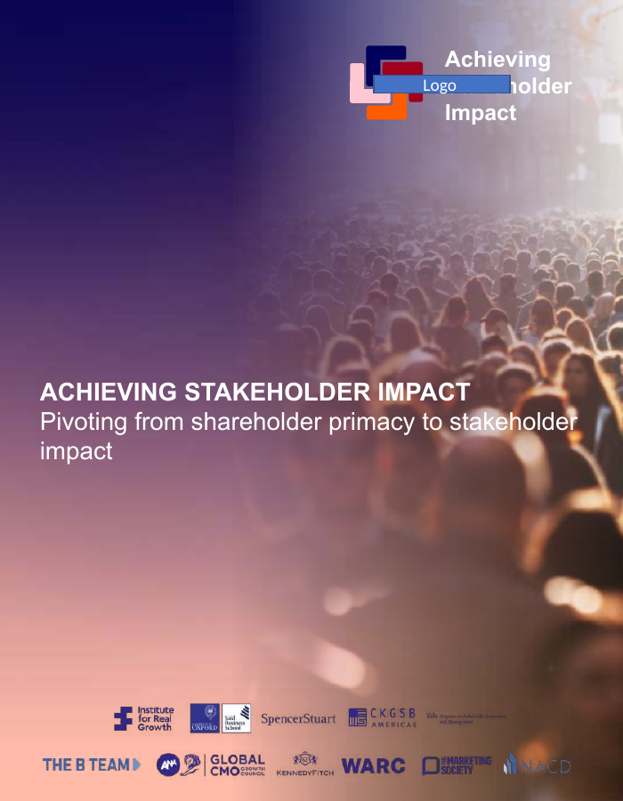 Cover of Achieving Stakeholder Impact