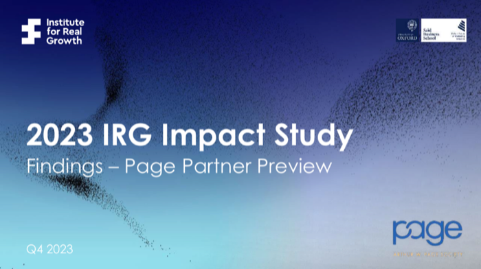 Cover of The Impact Study, Previewed for the Page Society