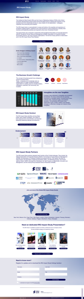 Cover of The IRG Impact Study