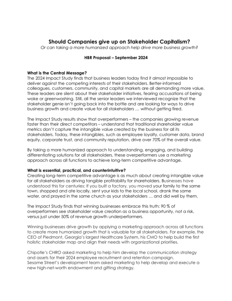 Cover of Should Companies Give Up on Stakeholder Capitalism?