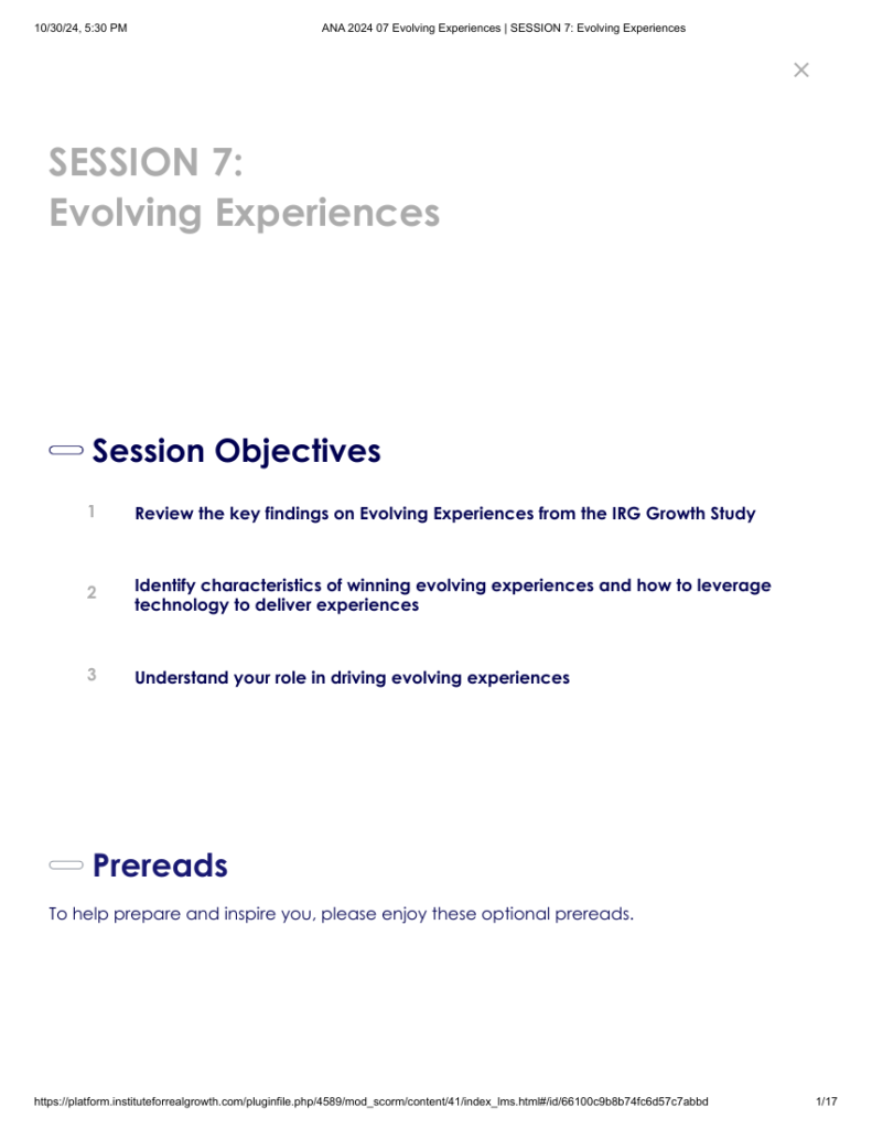 Cover of Five Things Winning Experiences Take