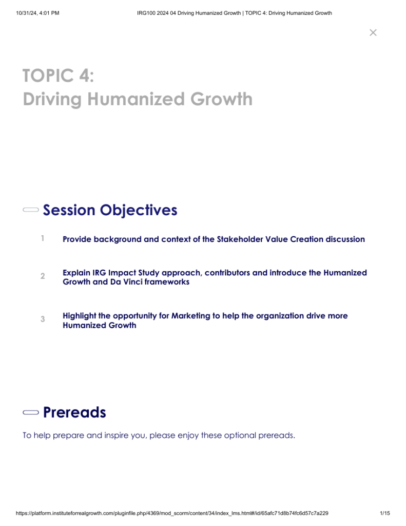 Cover of Driving Humanized Growth, Driver by Driver