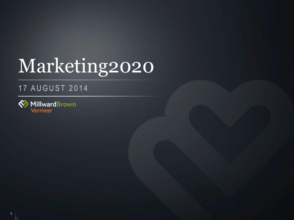 Cover of Marketing2020 and the Consultancy Behind It