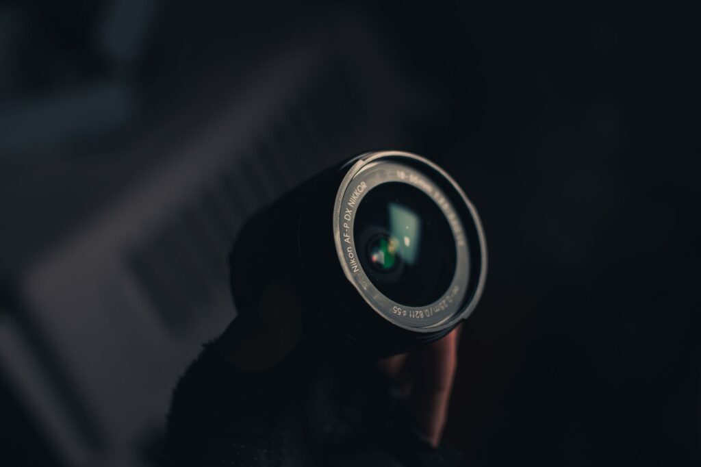Camera lens focusing sharply. Cover image for Focus, Funding and the Second Year.