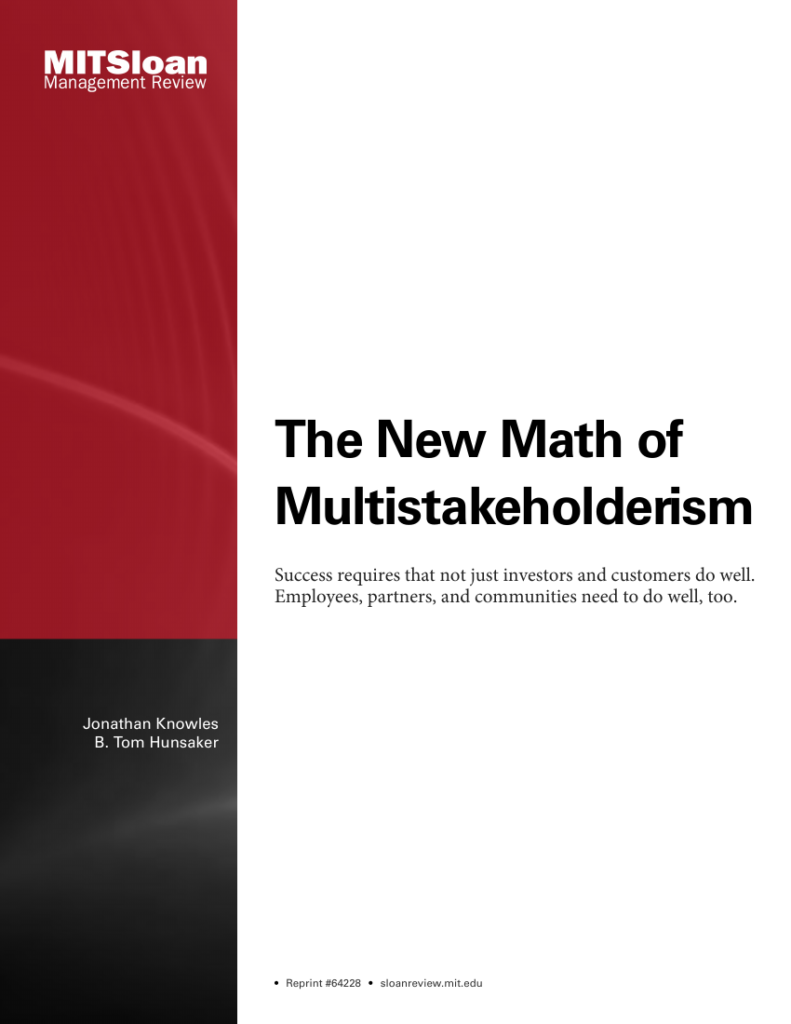 Cover of Why Multistakeholder Strategy Uses Different Math