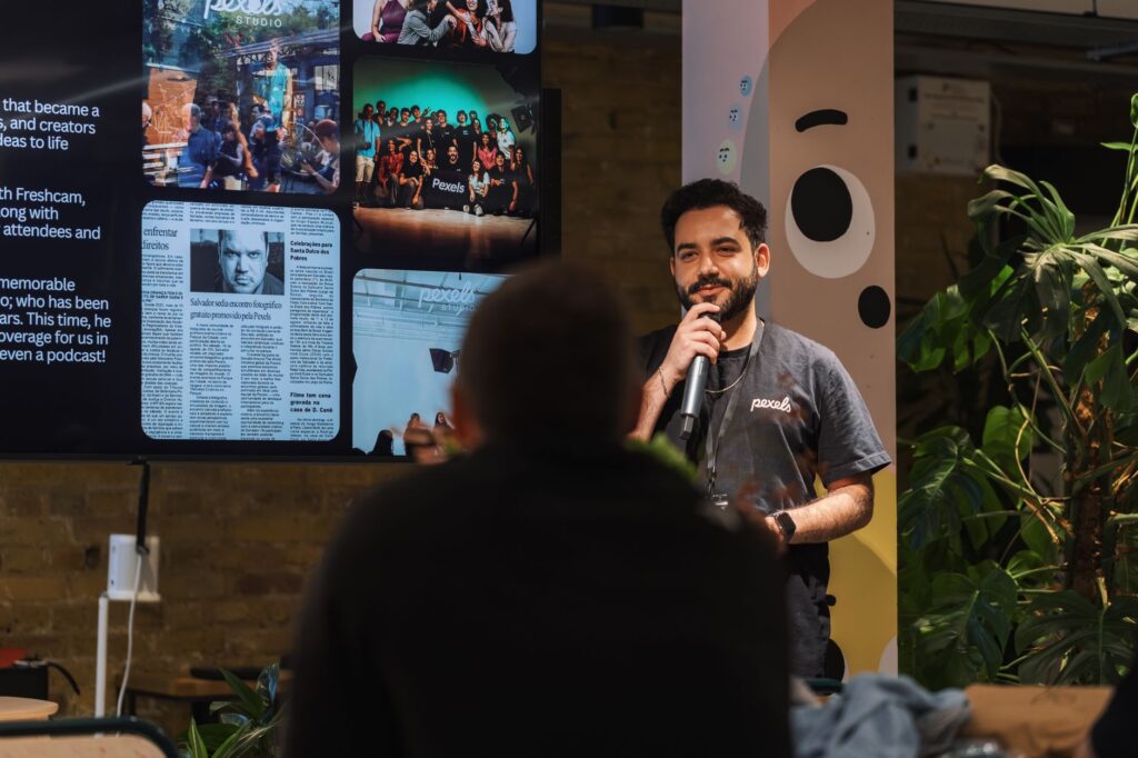 Two speakers on stage at a business conference. Cover image for The CEO Presented the Hits, and the CMO Presented the Misses.