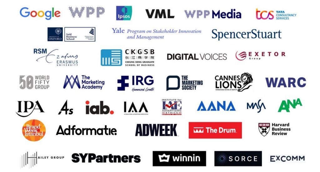 Logos of the partners and supporting organizations behind Marketing2030.